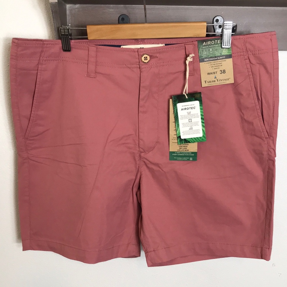 Tailor Vintage shorts, Nantucket Red, slim fit, slim leg & through hip, …